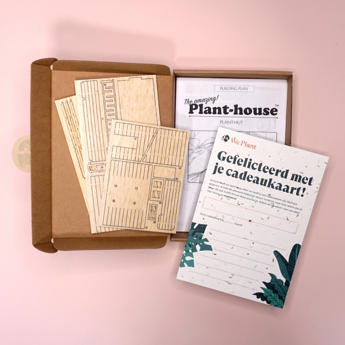 Giftbox met planthouse! afbeelding
